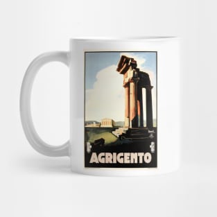 AGRIGENTO Valley of Temples Ruins Sicily Vintage Italy Travel Mug